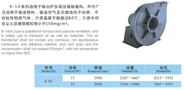 9-14高壓離心通風(fēng)機(jī)